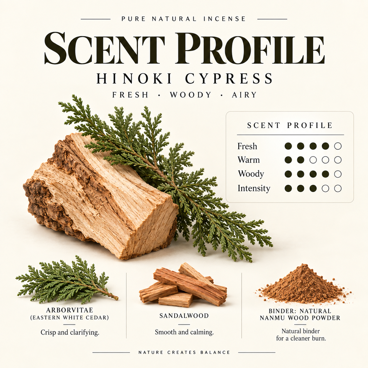 Hinoki Cypress incense stcisk - Image 4